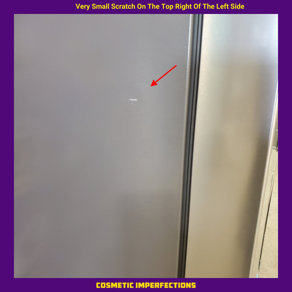 Pictures of Whirlpool Stainless Steel Counter Depth 4 Door French Door 36 Inch Refrigerator with Ice Maker in Door and Triple Evaporation System WRQC7836RZ - Scratch and Dent (Minor) - Neu Appliance Outlet - Discount Appliance Outlet in Austin, Tx