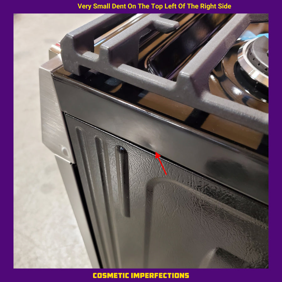 Frigidaire Gallery Stone-Baked Pizza 5 Burners 6-cu ft Air Fry Convection Oven Slide-In Natural Gas Range in Smudge-Proof Stainless Steel 20531SD500 - GCFG3070BF - Scratch & Dent (Minor)
