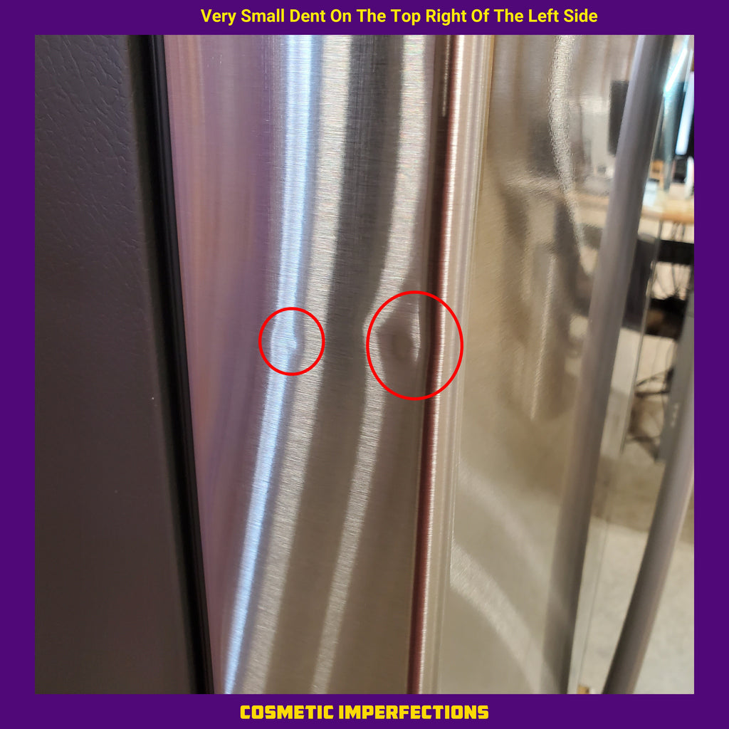 Pictures of GE® ENERGY STAR® 30" Wide 20.8 Cu. Ft. French-Door Refrigerator with Icemaker and Advanced Water Filtration GNE21FYKFS - Scratch & Dent (Minor) - Neu Appliance Outlet - Discount Appliance Outlet in Austin, Tx