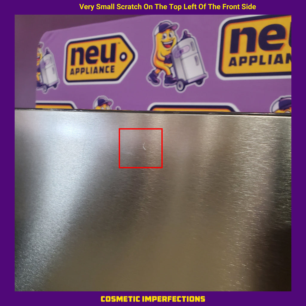 Pictures of Frigidaire 21 Cu. Ft. Counter-Depth Side-by-Side Refrigerator in Fingerprint-Resistant Stainless Steel - 3SD430 - FRSG2115AV - Scratch & Dent (Moderate) - Neu Appliance Outlet - Discount Appliance Outlet in Austin, Tx