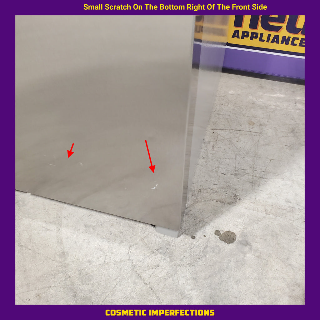 Pictures of Frigidaire 25.6-cu ft Side-by-Side Refrigerator with Ice Maker (Fingerprint Resistant Stainless Steel) ENERGY STAR-FRSS26L3AF-Scratch and Dent( Minor) - Neu Appliance Outlet - Discount Appliance Outlet in Austin, Tx