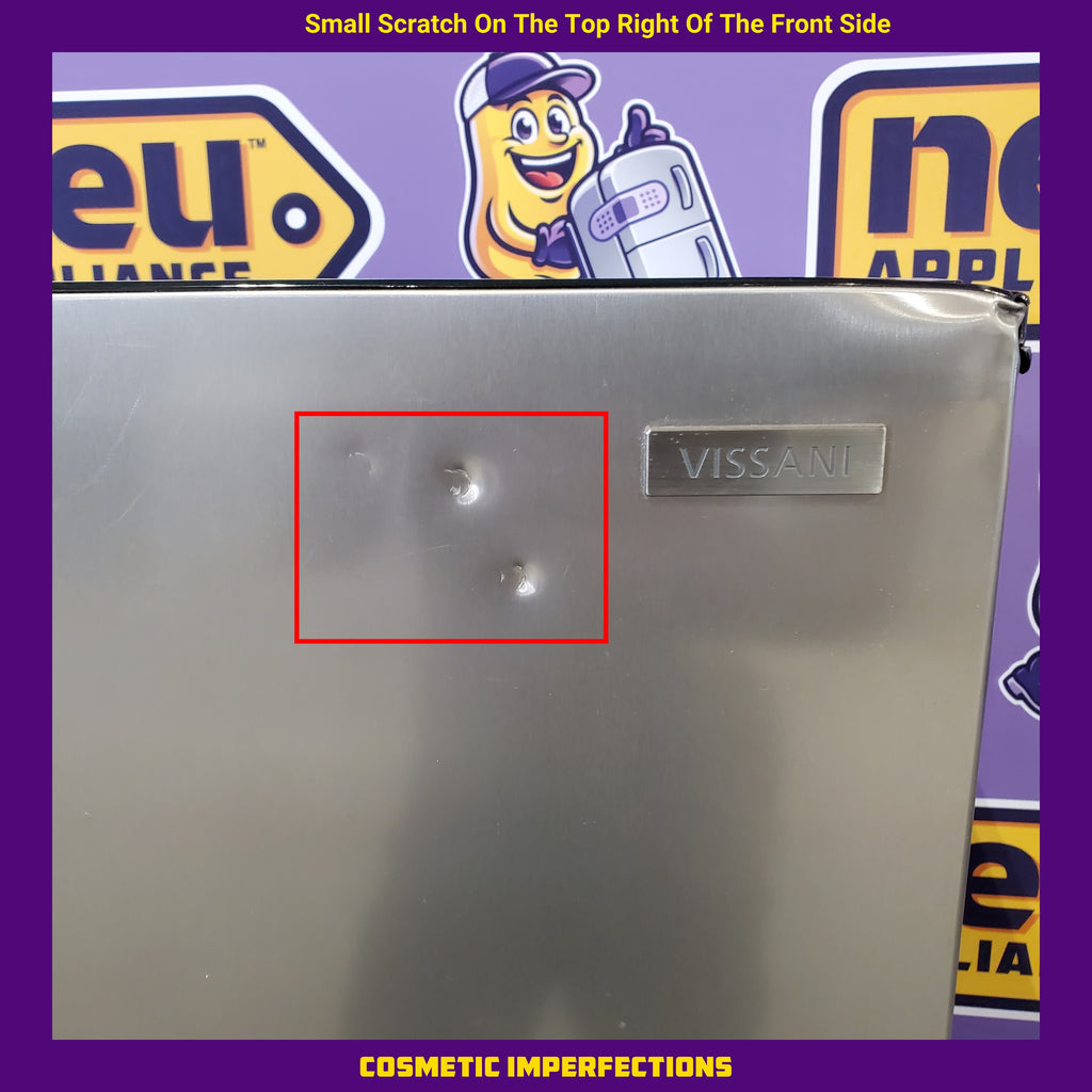 Pictures of Vissani 7.1 cu. ft. Manual Defrost Convertible Upright Freezer in Stainless Steel Look MDUFC7SS4 - Scratch & Dent (Minor) - Neu Appliance Outlet - Discount Appliance Outlet in Austin, Tx