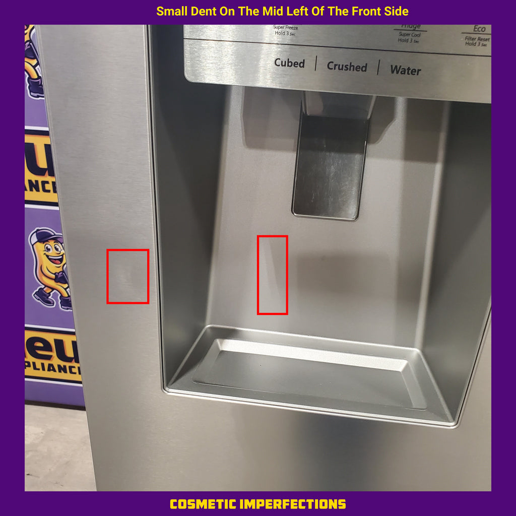 Pictures of Hisense PureFlat Standard-Depth 25.4-cu ft 3.0 -Door French Door Refrigerator with Dual Ice Maker with Water and Ice Dispenser ( Fingerprint Resistant Stainless Steel ) ENERGY STAR-HRF254N6DSE-Scratch and Dent(Minor) - Neu Appliance Outlet - Discount Appliance Outlet in Austin, Tx