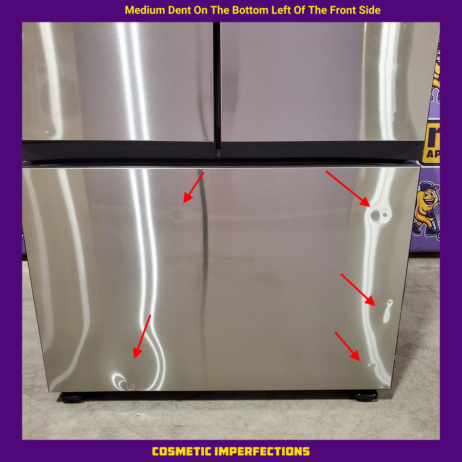 Samsung Bespoke 3-Door French Door Refrigerator (30 cu. ft.) with Beverage Center™ in Stainless Steel with Auto Fill Water Pitcher 251310SD903 - RF30BB6600QL - Scratch & Dent (Major)
