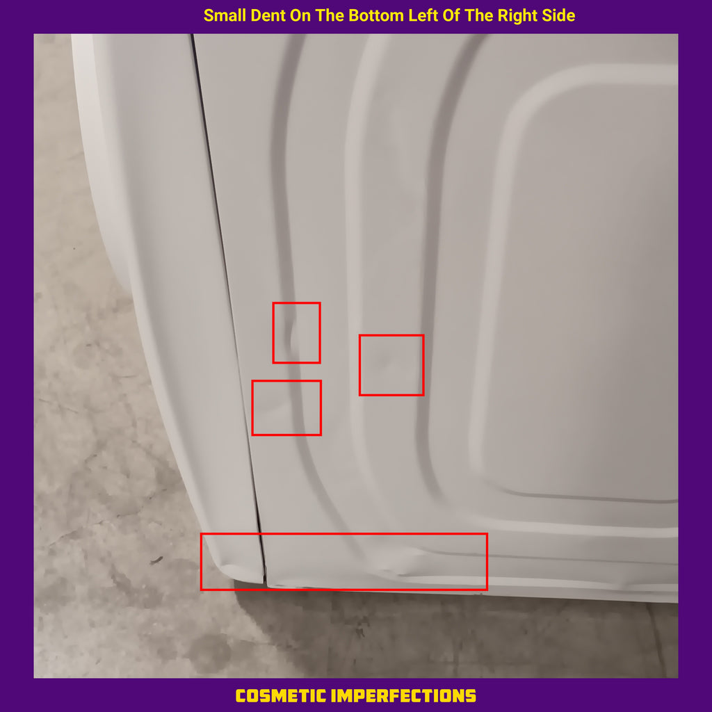 Pictures of Samsung 7.5 cu. ft. Front Load Electric Dryer with Smart Care in White DVE45T6000W - Scratch and Dent (Moderate) - Neu Appliance Outlet - Discount Appliance Outlet in Austin, Tx