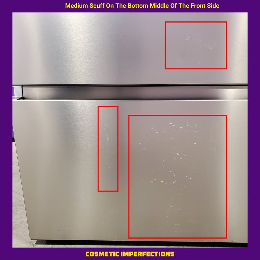 Hisense PureFlat 25.6-cu ft 4-Door Smart French Door ENERGY STAR Refrigerator in Stainless Steel with Ice Maker, Water and Ice Dispenser 22131SD103 - HRM260N6TSE - Scratch & Dent (Minor)