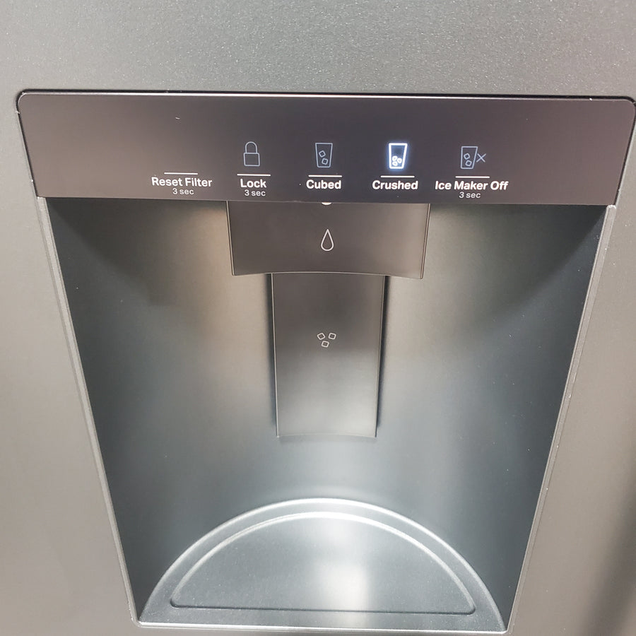 KitchenAid 30 cu. ft. French Door Refrigerator with Exterior Water and Ice in Juniper KRFF436SJP - Scratch & Dent (Minor)