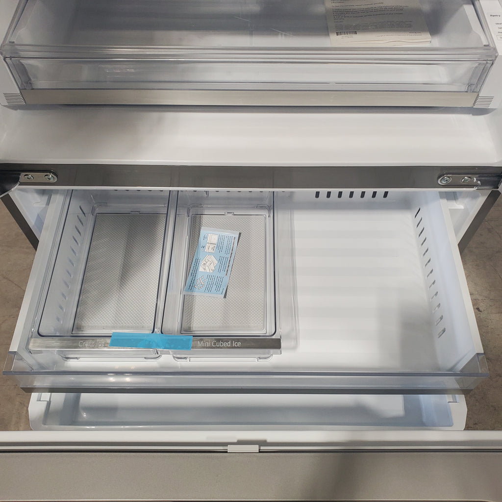 Pictures of LG 26 cu. ft. Smart Counter-Depth MAX French Door Refrigerator with 4 types of ice in PrintProof Stainless Steel-LRYXC2606S-Open Box - Neu Appliance Outlet - Discount Appliance Outlet in Austin, Tx