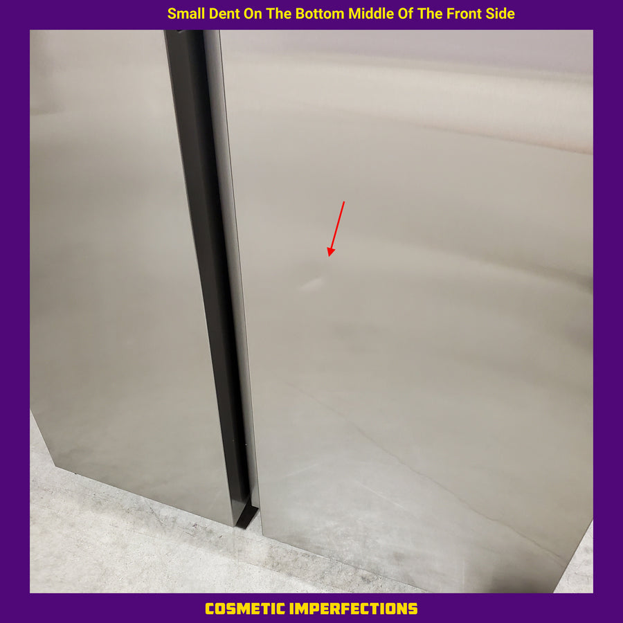 Samsung Bespoke AI 23-cu ft Counter-Depth 36-in Wide Side-by-Side Refrigerator Smart Compatible with Ice Maker with Ice Dispenser in Fingerprint Resistant Stainless Steel RS23A500ASR - Scratch & Dent (Minor)