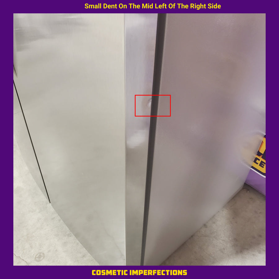 Frigidaire 26.4-cu ft Standard-Depth 36-in Wide Side-by-Side Refrigerator ENERGY STAR Certified in Stainless Steel FRSN2610AF - Scratch & Dent (Moderate)
