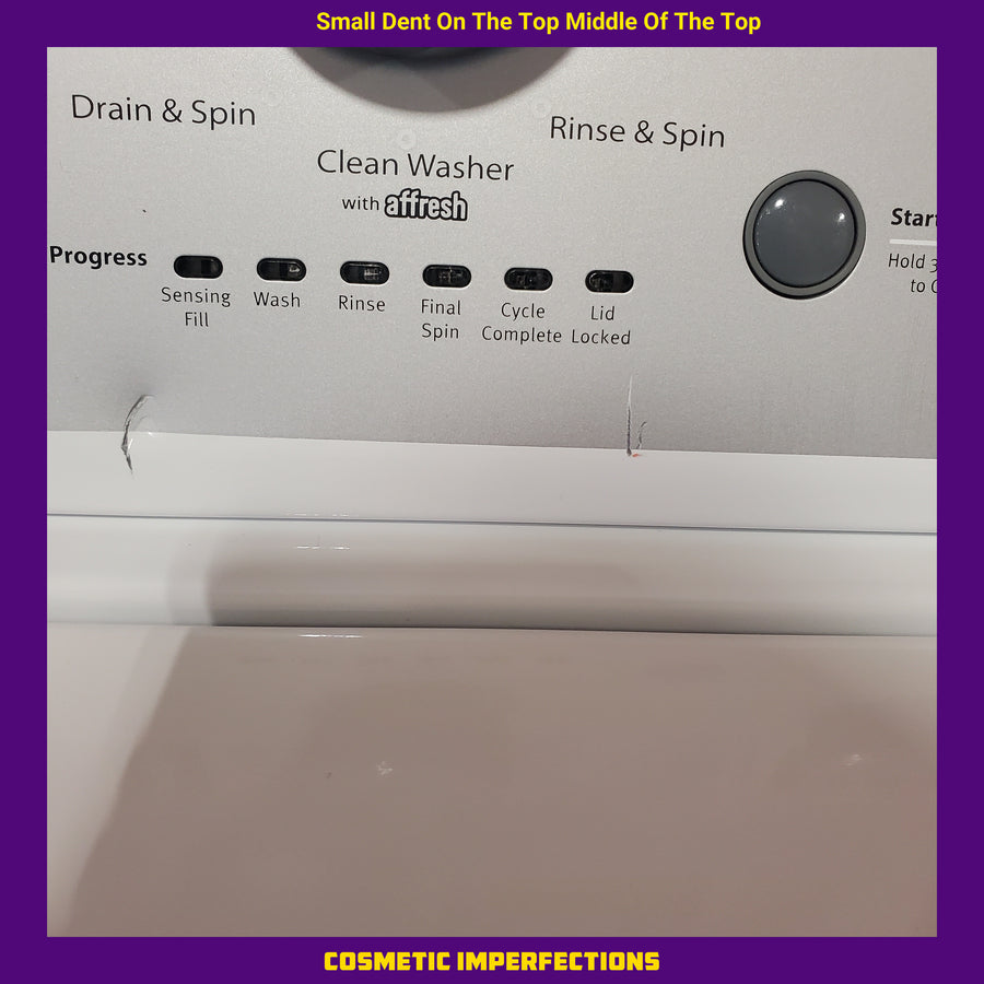 Whirlpool 3.8–3.9 Cu. Ft. Top Load Washer with 2 in 1 Removable Agitator and Soil Level Selection WTW4957PW - Certified Refurbished and Whirlpool 7-cu ft Vented Electric Dryer WGD4815EW - Open Box
