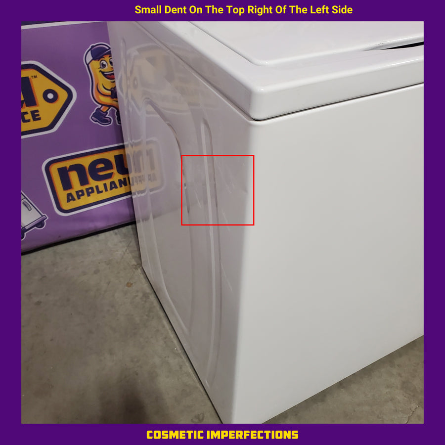 Whirlpool 3.8–3.9 Cu. Ft. Top Load Washer with 2 in 1 Removable Agitator and Soil Level Selection WTW4957PW - Certified Refurbished and Whirlpool 7-cu ft Vented Electric Dryer WED4815EW - Scratch & Dent (Minor)