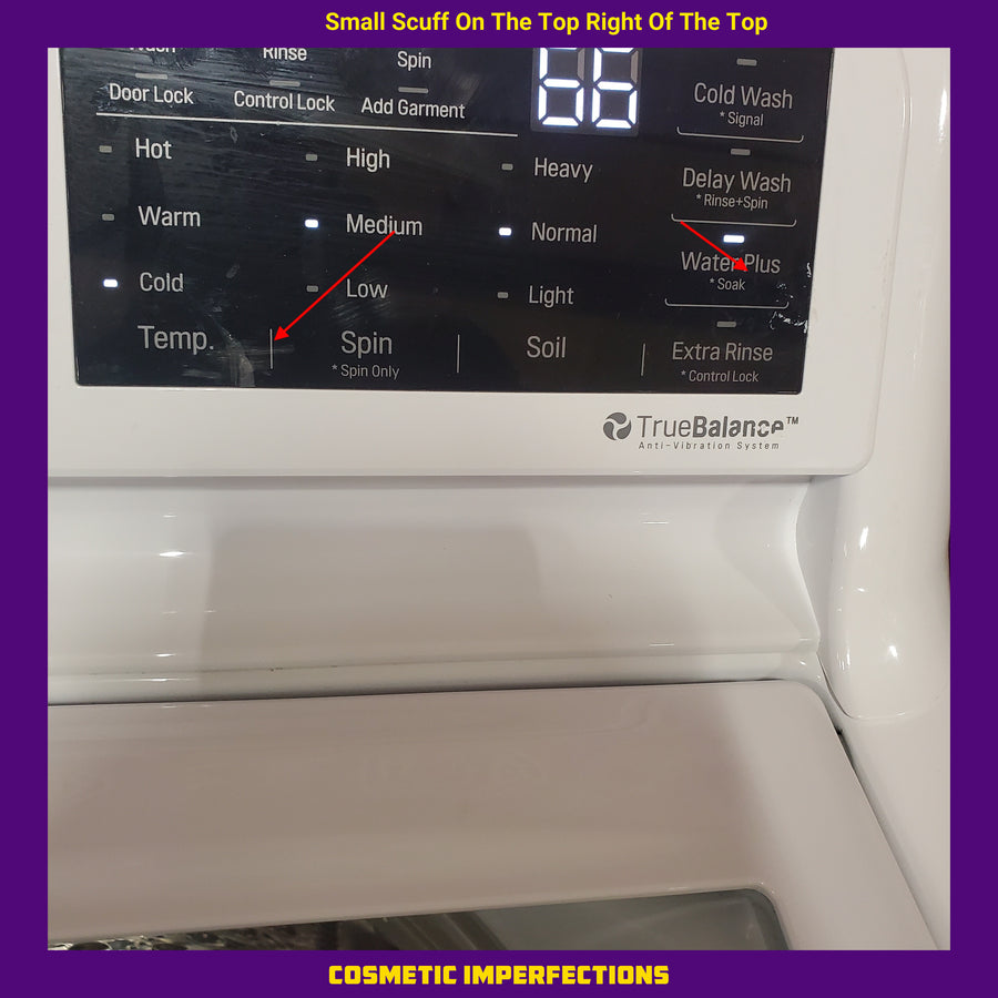 LG 4.5 cu. ft. Top Load Washer with Impeller WT7100CW - Certified Refurbished