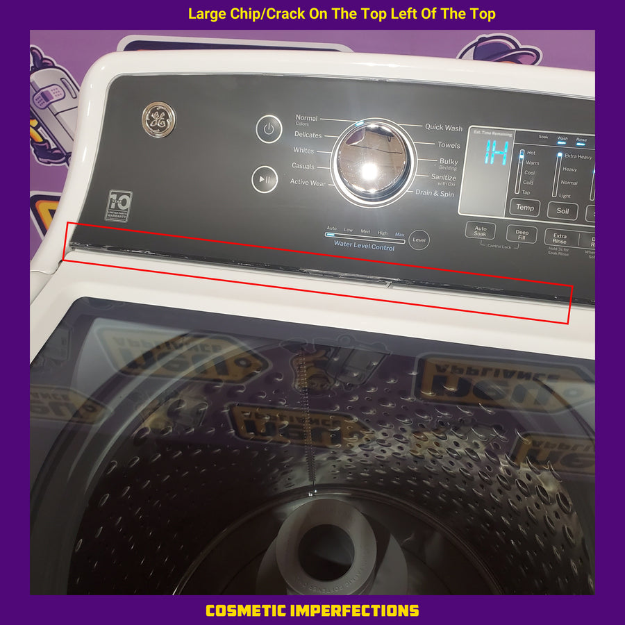 GE® 4.5 cu. ft. Capacity Washer with Water Level Control GTW585BSVWS - Certified Refurbished and GE® 7.4 cu. ft. Capacity Electric Dryer with Up To 120 ft. Venting and Sensor Dry GTD58EBSVWS - Certified Refurbished