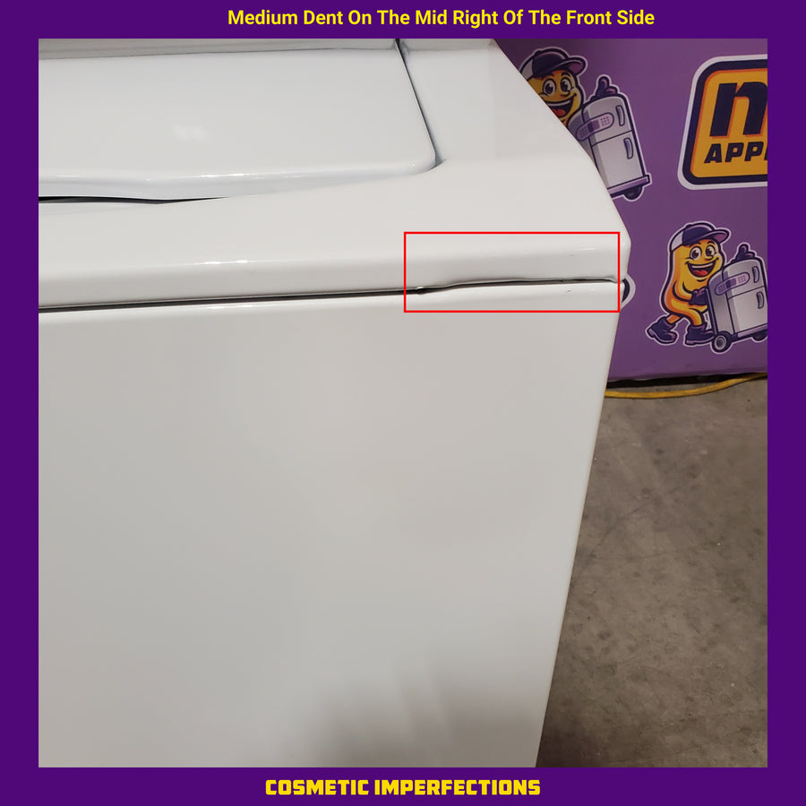GE 3.8 cu. ft. Washer 5.9 cu. ft. Long Vent Electric Dryer Combo in White GUV27ESSMWW - Certified Refurbished
