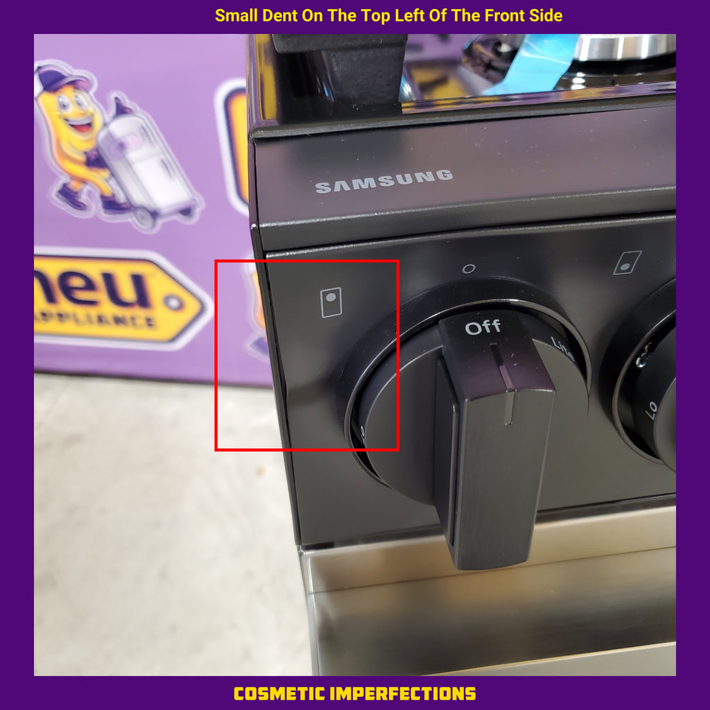 Pictures of Samsung Bespoke 6.0 cu. ft. Smart Slide-In Gas Range with Precision Knobs in Stainless Steel NSG6DG8100SR - Scratch & Dent (Minor) - Neu Appliance Outlet - Discount Appliance Outlet in Austin, Tx