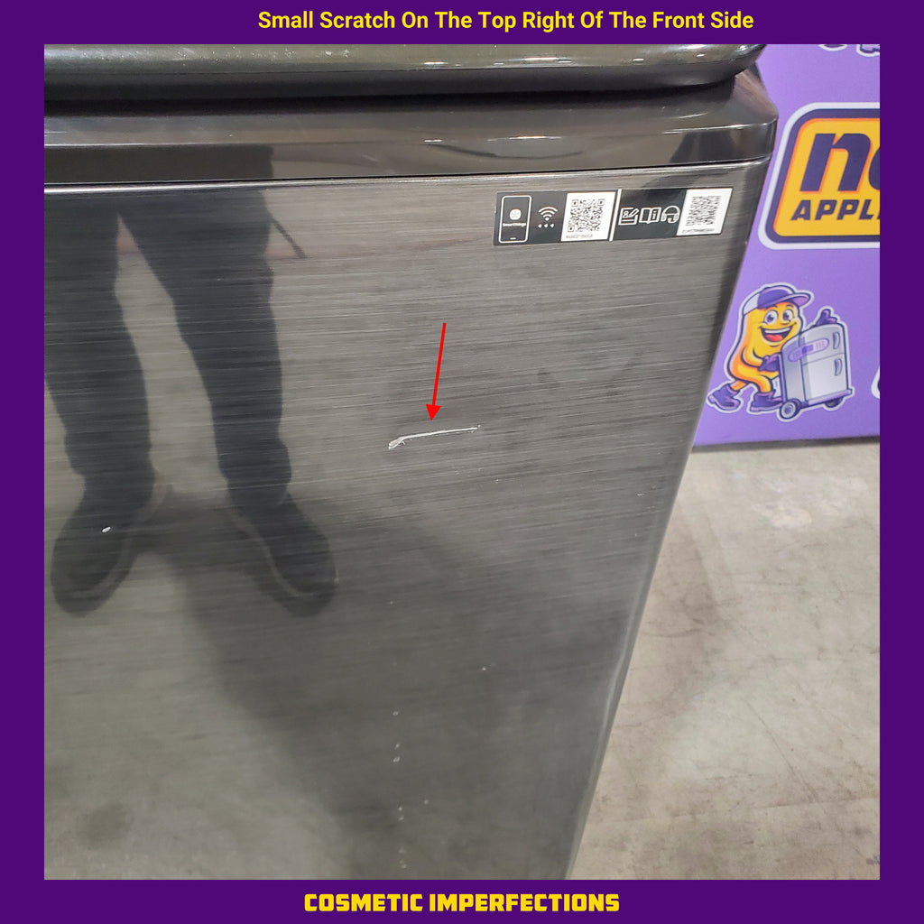 Pictures of Samsung 5.5 cu.ft. Extra-Large Capacity Smart Top Load Washer with Super Speed Wash in Brushed Black WA55CG7100AVUS - Scratch & Dent (Minor) - Neu Appliance Outlet - Discount Appliance Outlet in Austin, Tx