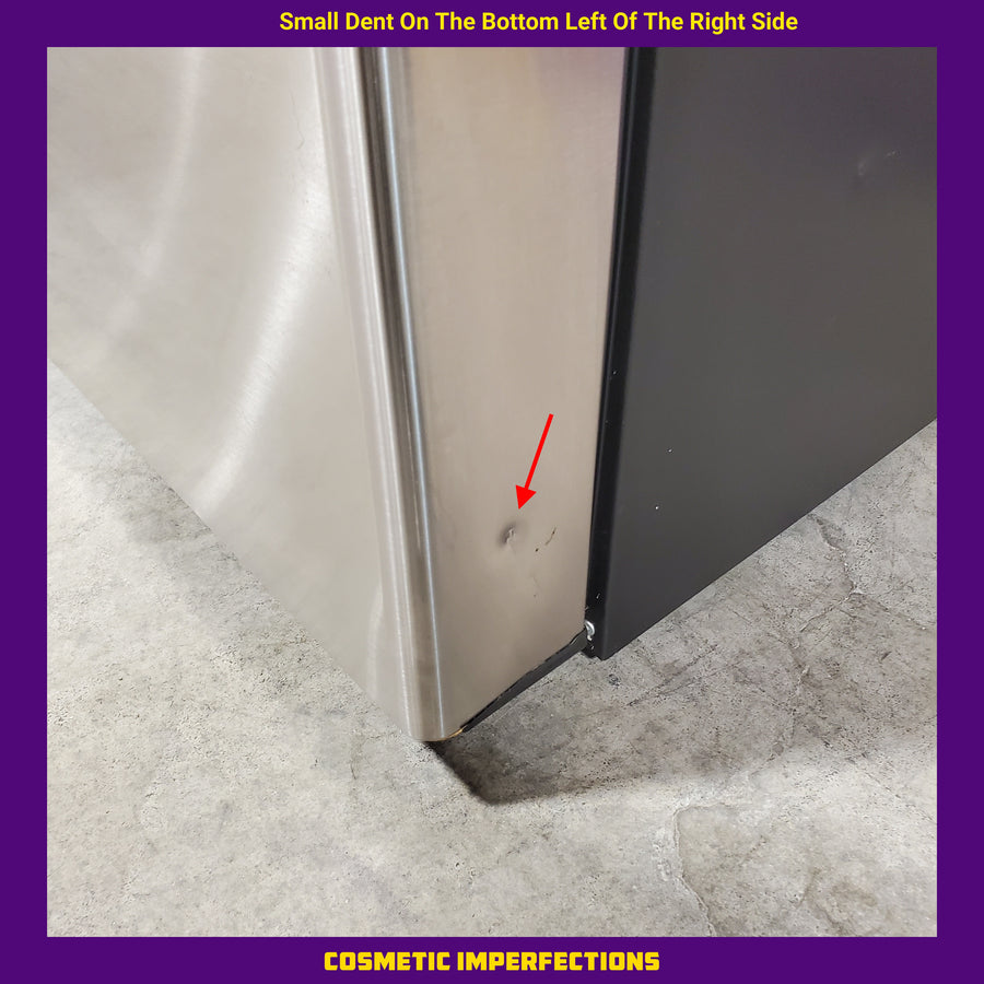 GE Cafe 27.8-cu ft French Door Refrigerator with Ice Maker, Water and Ice Dispenser ENERGY STAR in Stainless Steel 31131SD21 - CFE28TSHSS - Scratch & Dent (Minor)