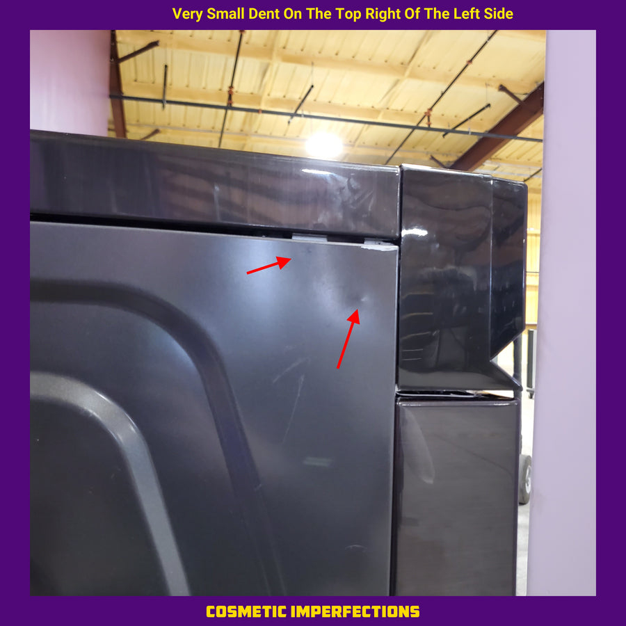 Samsung 7.6 Cu. Ft. Stackable Smart Electric Dryer with Steam and Super Speed Dry in Brushed Black DVE53BB8700V - Scratch & Dent (Moderate)