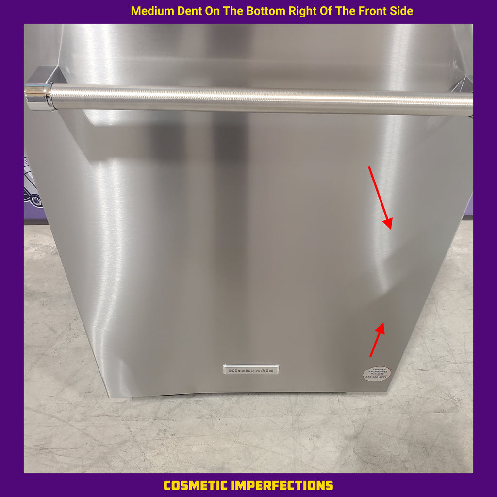 Pictures of KitchenAid 24-inch Top Control Dishwasher in PrintShield Stainless Steel with 3rd Level Rack-KDTM604KPS-Scratch and Dent(Minor) - Neu Appliance Outlet - Discount Appliance Outlet in Austin, Tx