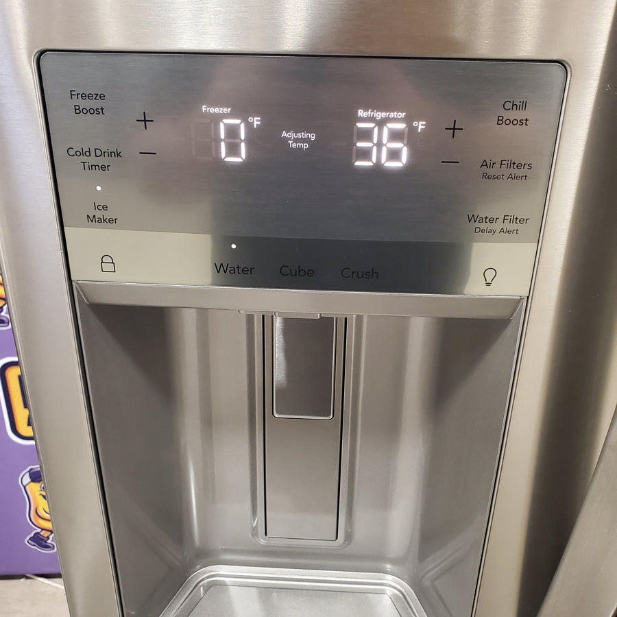 Frigidaire Gallery 26 Cu. Ft. Standard-Depth 4-Door French Door Refrigerator in Fingerprint Resistant Stainless Steel GRMS2773AF - Scratch & Dent (Minor)