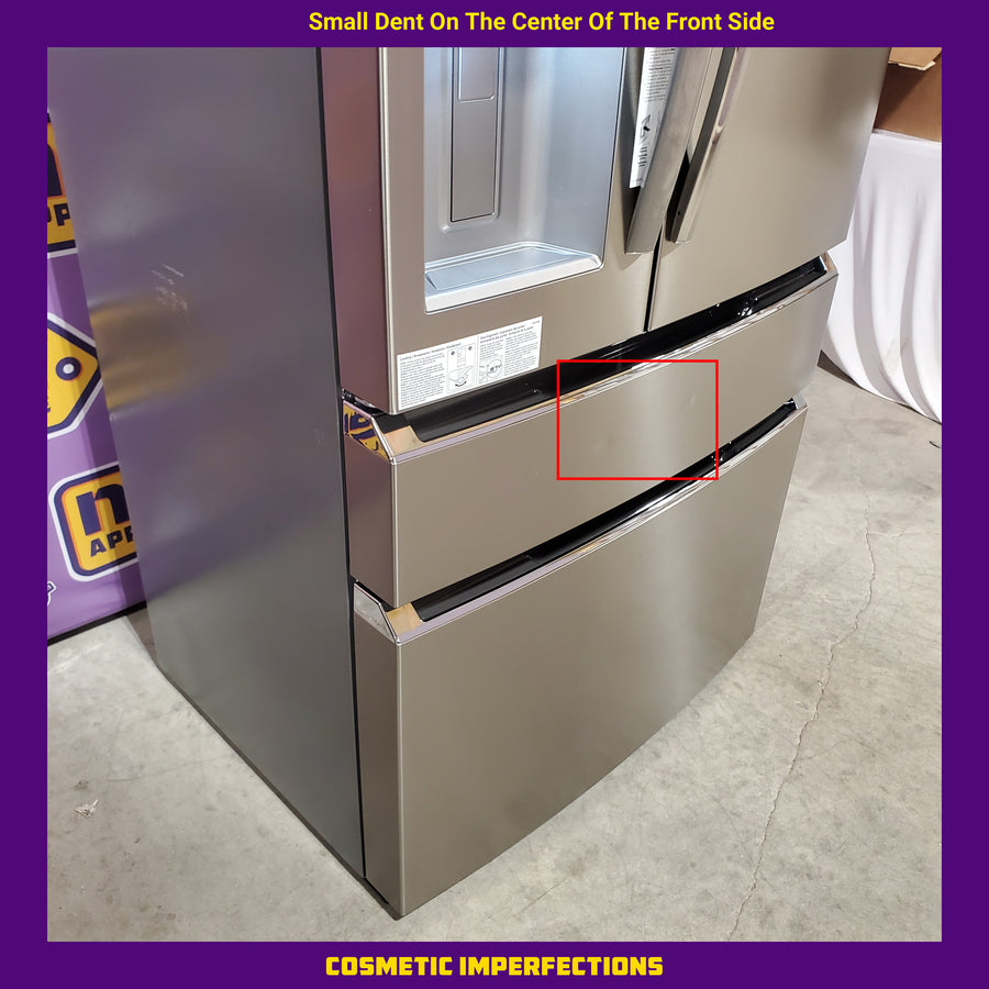 Frigidaire Gallery 22 Cu. Ft. 4-Door Counter-depth French Door Refrigerator with Ice Maker (Fingerprint Resistant Stainless Steel) ENERGY STAR 22421732 - GRMC2273CF - Scratch & Dent (Moderate)