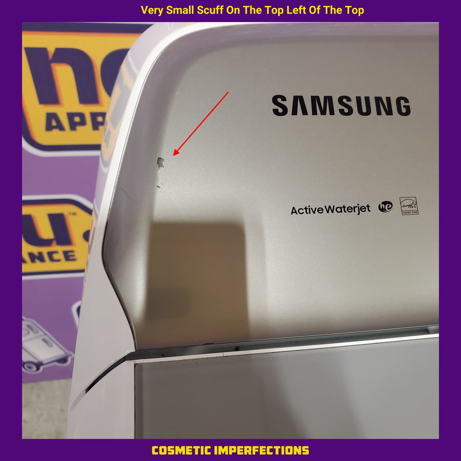Samsung ENERGY STAR 5.0 cu. ft. Top Load Washing Machine with Active Water Jet WA50R5200AW - Certified Refurbished