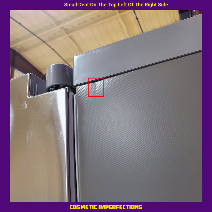 LG 27 cu. ft. Smart Counter-Depth MAX™ French Door Refrigerator with Linear Cooling™ and Internal Water Dispenser 22121512 - LRFLC2706S - Scratch & Dent (Moderate)