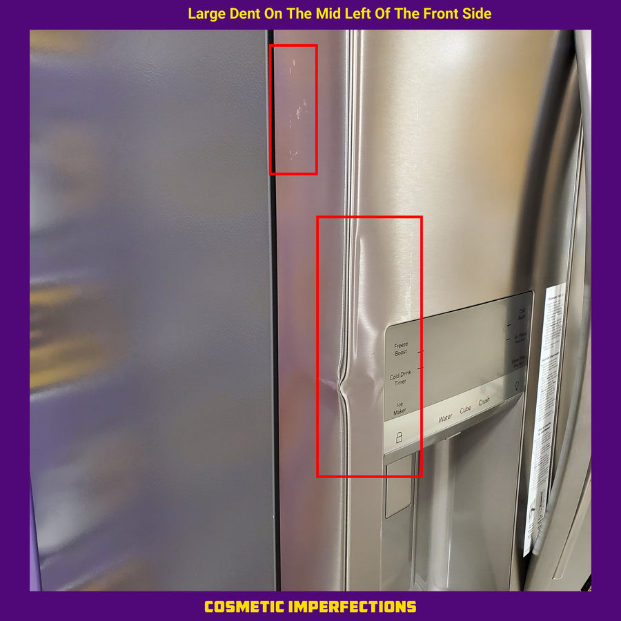 Frigidaire Gallery 22 Cu. Ft. 4-Door Counter-depth French Door Refrigerator with Ice Maker (Fingerprint Resistant Stainless Steel) ENERGY STAR 20232SD612 - GRMC2273CF - Scratch & Dent (Major)