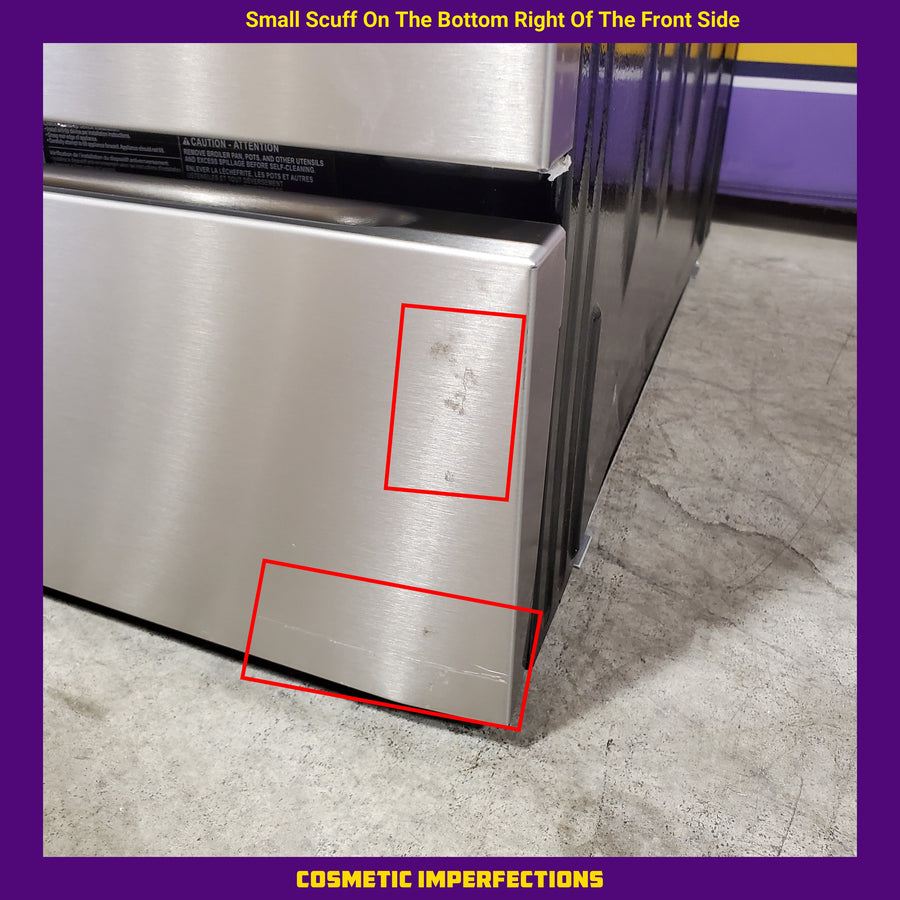 Frigidaire Gallery 5 burners 5.1-cu ft Air Fry Convection Oven Freestanding Natural Gas Range in Stainless Steel 20531SD518- GCFG3059BF - Scratch & Dent (Minor)
