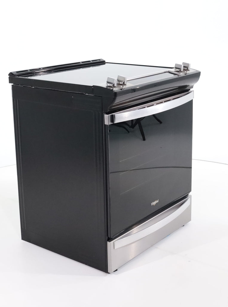 Pictures of Fingerprint Resistant Stainless Steel Whirlpool 6.4 cu. ft. 5 Heating Element Slide In Electric Range with Air Fry - Scratch & Dent - Minor - Neu Appliance Outlet - Discount Appliance Outlet in Austin, Tx