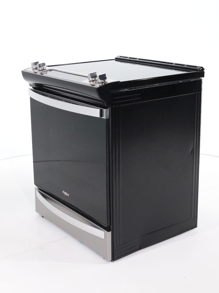 Pictures of Fingerprint Resistant Stainless Steel Whirlpool 6.4 cu. ft. 5 Heating Element Slide In Electric Range with Air Fry - Scratch & Dent - Minor - Neu Appliance Outlet - Discount Appliance Outlet in Austin, Tx