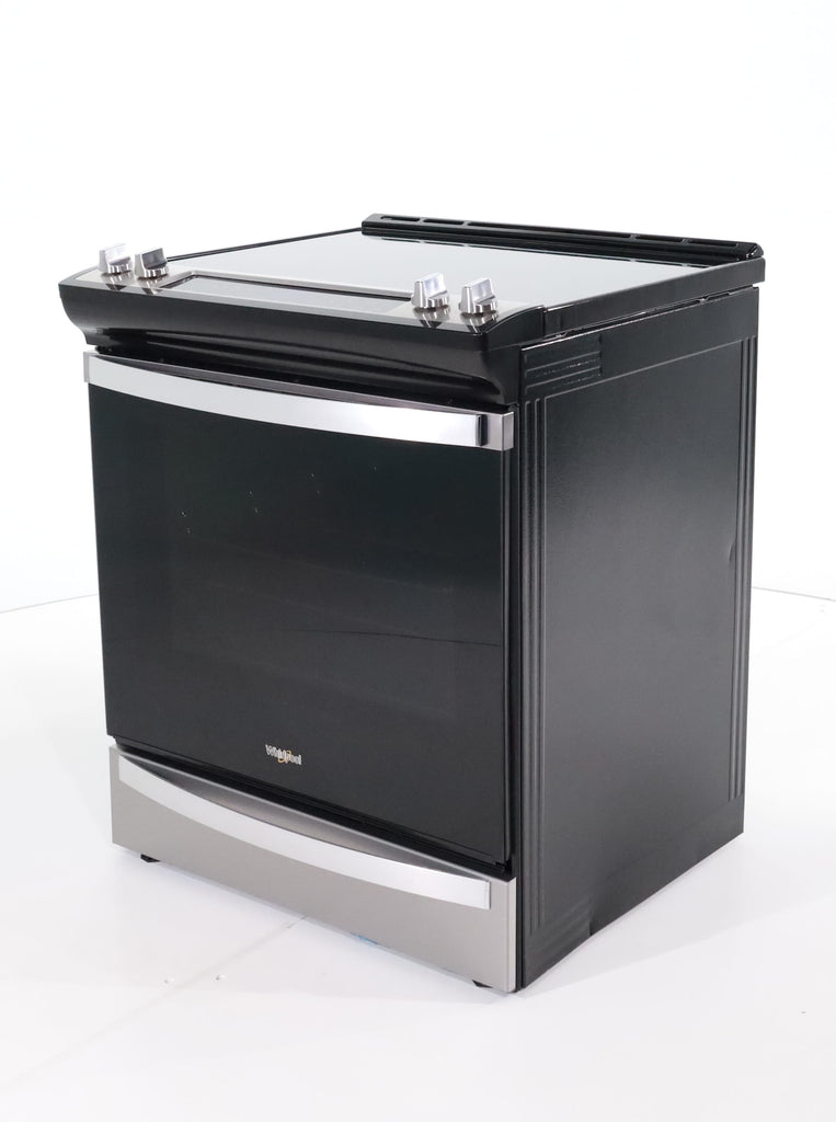 Pictures of Fingerprint Resistant Stainless Steel Whirlpool 6.4 cu. ft. 5 Heating Element Slide In Electric Range with Air Fry - Scratch & Dent - Minor - Neu Appliance Outlet - Discount Appliance Outlet in Austin, Tx