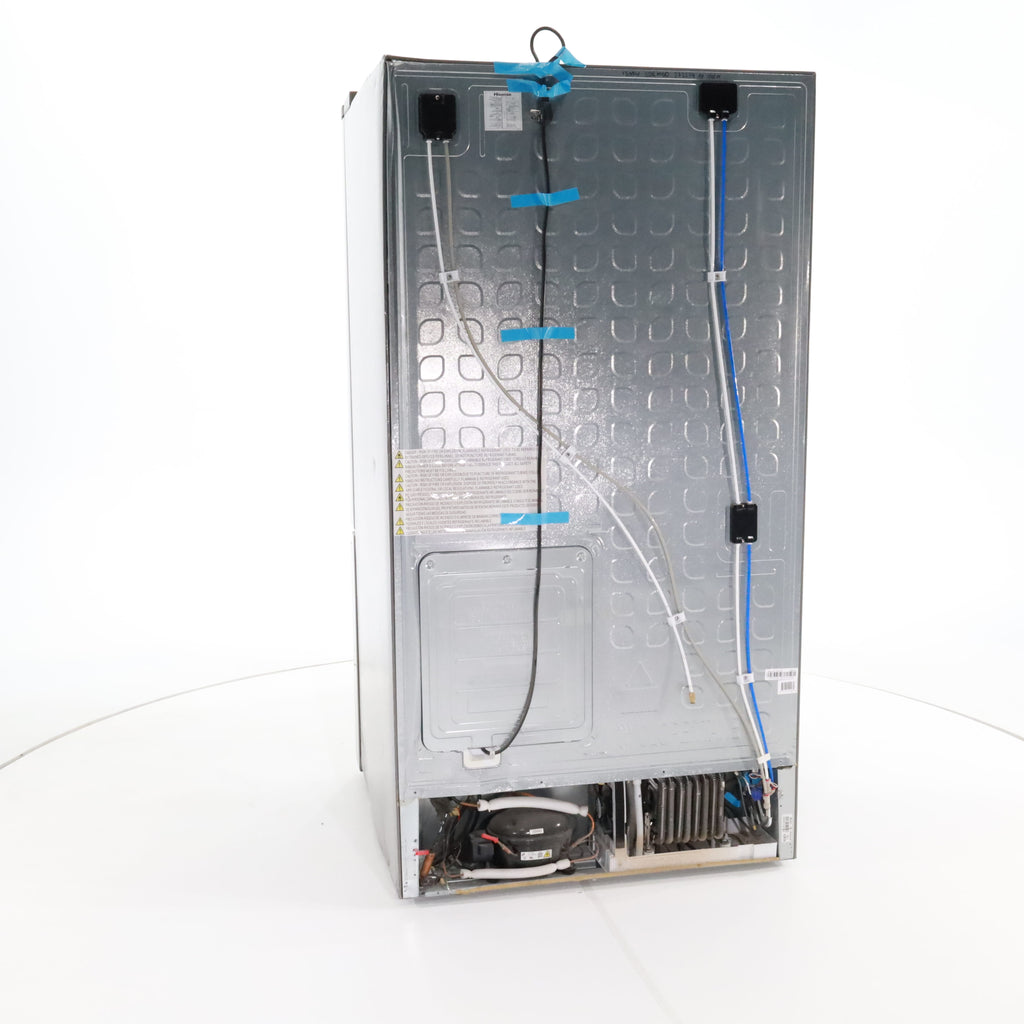 Pictures of Fingerprint Resistant Stainless Steel ENERGY STAR Hisense 25.4 cu. ft. 3 Door Refrigerator with Water and Ice Dispenser- Scratch & Dent - Moderate - Neu Appliance Outlet - Discount Appliance Outlet in Austin, Tx