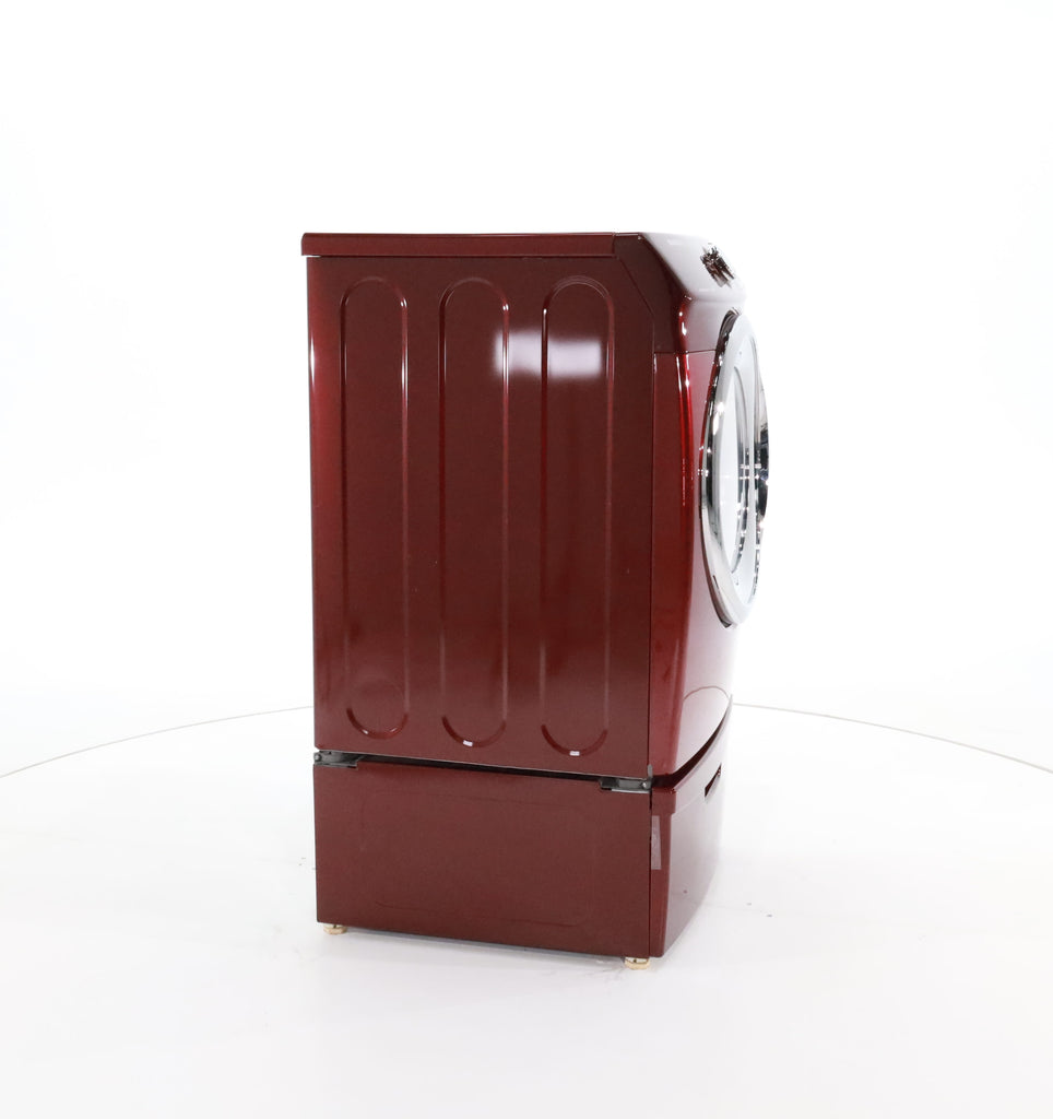 Pictures of HE Merlot Samsung 7.2 cu. ft. Electric Steam Dryer With Moisture Sensor-Dry Technology on Pedestal- Certified Refurbished - Neu Appliance Outlet - Discount Appliance Outlet in Austin, Tx