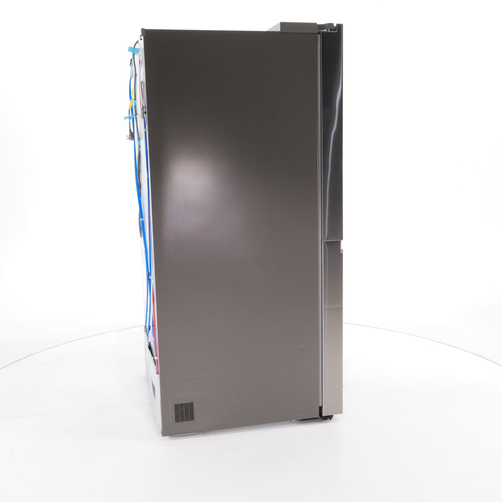 Pictures of Print Proof Stainless Steel ENERGY STAR LG 27 cu. ft. Side by Side Refrigerator with Edge-to-Edge InstaView- Scratch & Dent - Minor - Neu Appliance Outlet - Discount Appliance Outlet in Austin, Tx