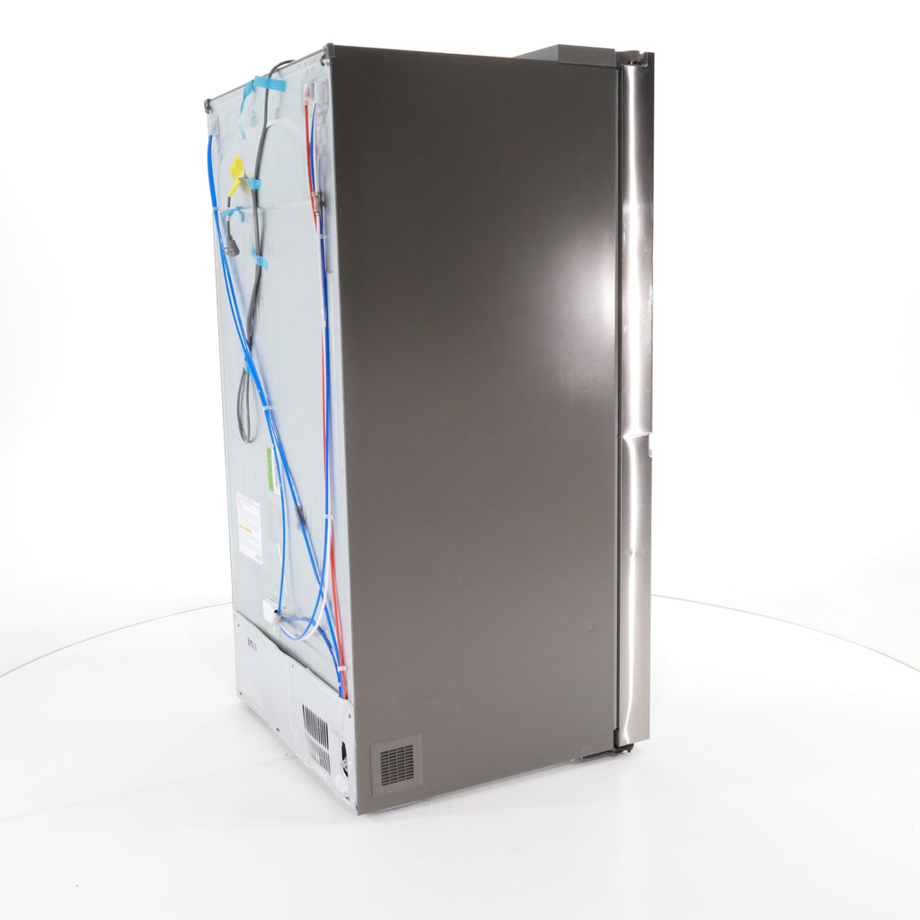 Pictures of Print Proof Stainless Steel ENERGY STAR LG 27 cu. ft. Side by Side Refrigerator with Edge-to-Edge InstaView- Scratch & Dent - Minor - Neu Appliance Outlet - Discount Appliance Outlet in Austin, Tx