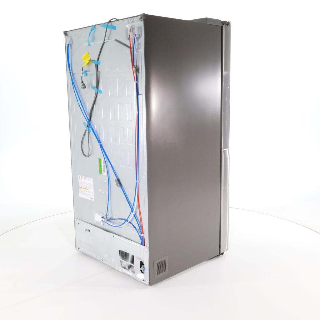 Pictures of Print Proof Stainless Steel ENERGY STAR LG 27 cu. ft. Side by Side Refrigerator with Edge-to-Edge InstaView- Scratch & Dent - Minor - Neu Appliance Outlet - Discount Appliance Outlet in Austin, Tx