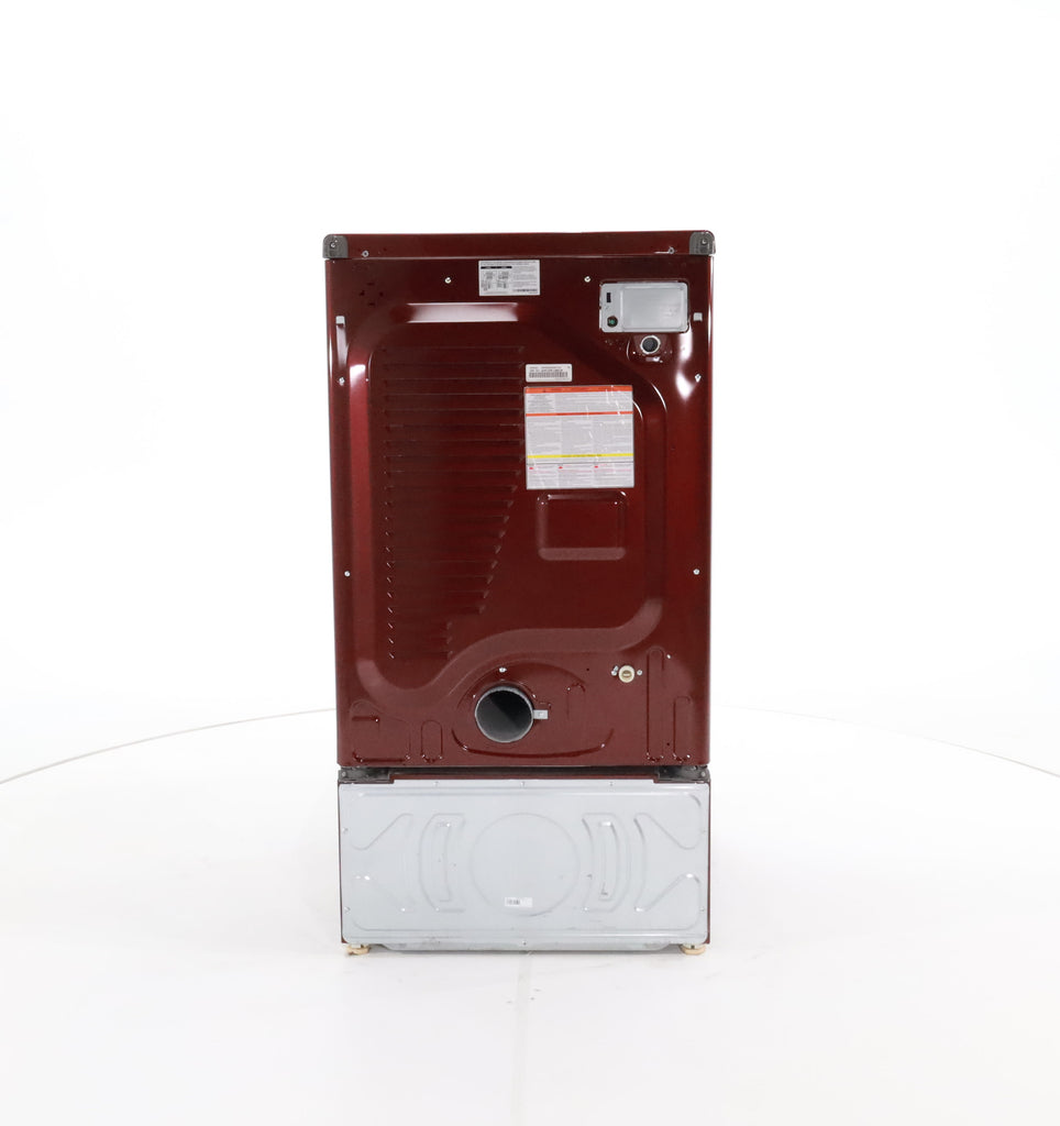 Pictures of HE Merlot Samsung 7.2 cu. ft. Electric Steam Dryer With Moisture Sensor-Dry Technology on Pedestal- Certified Refurbished - Neu Appliance Outlet - Discount Appliance Outlet in Austin, Tx