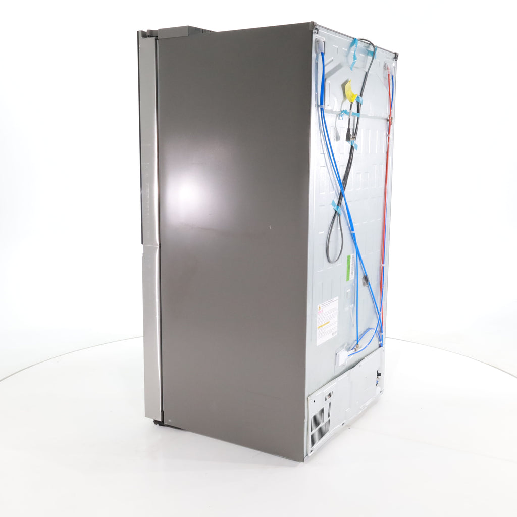 Pictures of Print Proof Stainless Steel ENERGY STAR LG 27 cu. ft. Side by Side Refrigerator with Edge-to-Edge InstaView- Scratch & Dent - Minor - Neu Appliance Outlet - Discount Appliance Outlet in Austin, Tx