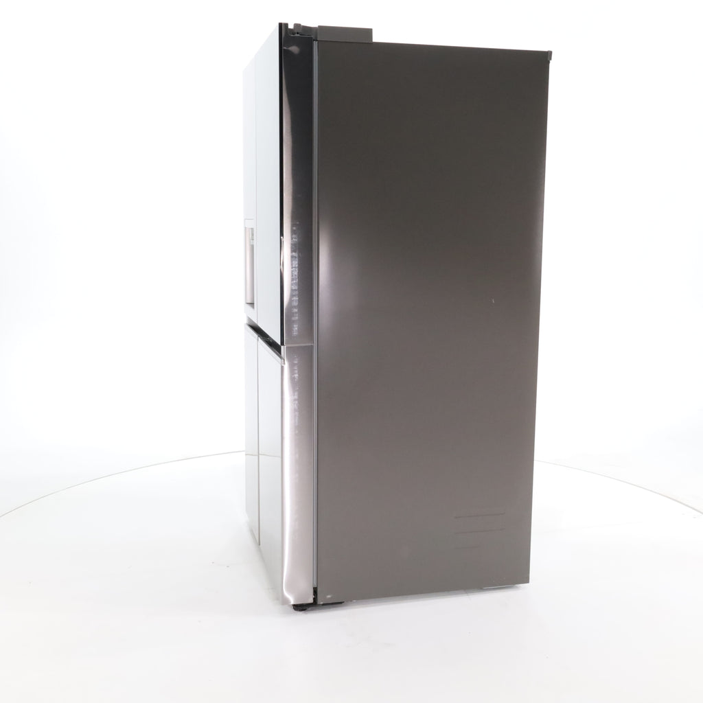 Pictures of Print Proof Stainless Steel ENERGY STAR LG 27 cu. ft. Side by Side Refrigerator with Edge-to-Edge InstaView- Scratch & Dent - Minor - Neu Appliance Outlet - Discount Appliance Outlet in Austin, Tx