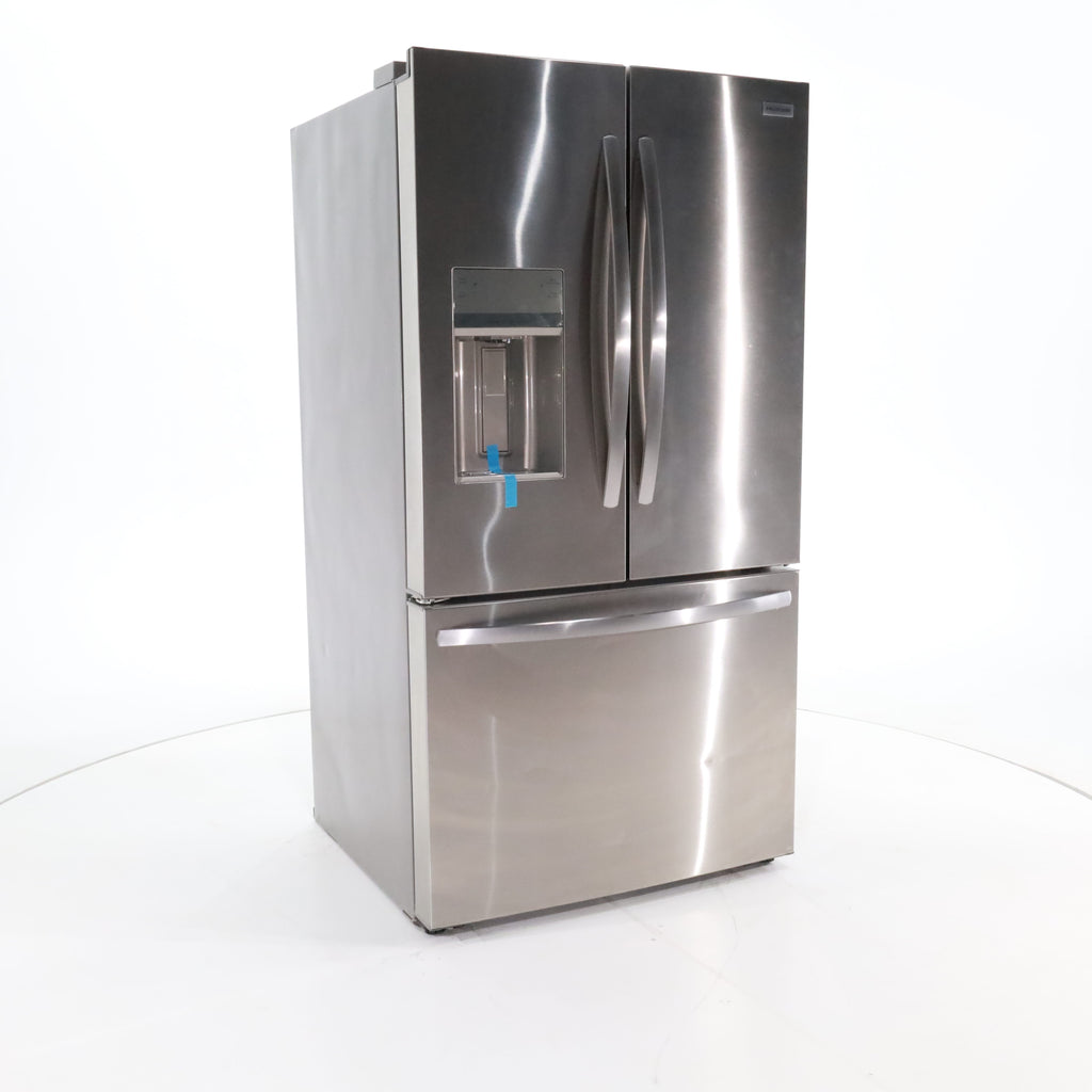 Pictures of Stainless Steel ENERGY STAR Frigidaire 27.8 cu. ft. 3 Door French Door Refrigerator with Exterior Water and Ice Dispenser- Scratch & Dent - Minor - Neu Appliance Outlet - Discount Appliance Outlet in Austin, Tx