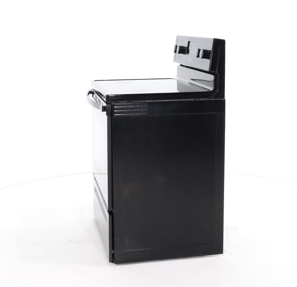 Pictures of Black Whirlpool 4.8 cu. ft. 4 Heating Element Freestanding Electric Range with Custom Broil- Certified Refurbished - Neu Appliance Outlet - Discount Appliance Outlet in Austin, Tx