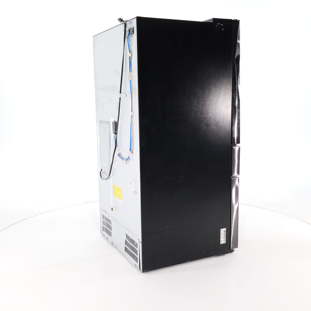 Pictures of Fingerprint-Resistant Black Stainless Steel ENERGY STAR Samsung 27.8 cu. ft. 4 Door French Door Refrigerator with Door-in-Door - Scratch & Dent - Major - Neu Appliance Outlet - Discount Appliance Outlet in Austin, Tx