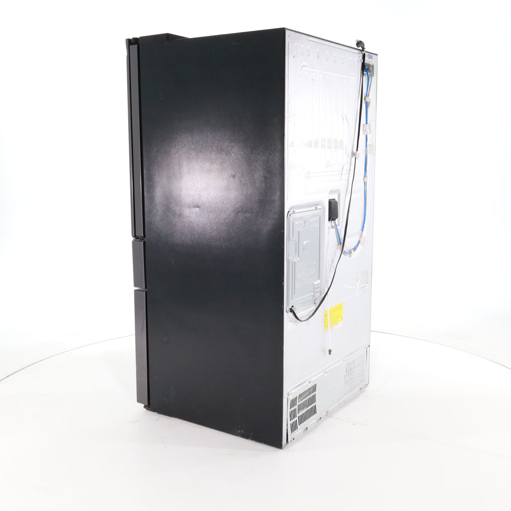 Pictures of Fingerprint-Resistant Black Stainless Steel ENERGY STAR Samsung 27.8 cu. ft. 4 Door French Door Refrigerator with Door-in-Door - Scratch & Dent - Major - Neu Appliance Outlet - Discount Appliance Outlet in Austin, Tx