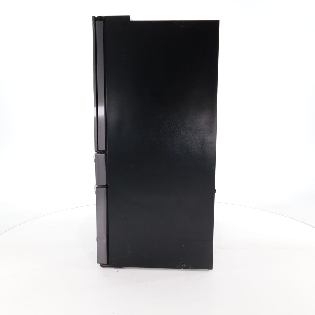 Pictures of Fingerprint-Resistant Black Stainless Steel ENERGY STAR Samsung 27.8 cu. ft. 4 Door French Door Refrigerator with Door-in-Door - Scratch & Dent - Major - Neu Appliance Outlet - Discount Appliance Outlet in Austin, Tx