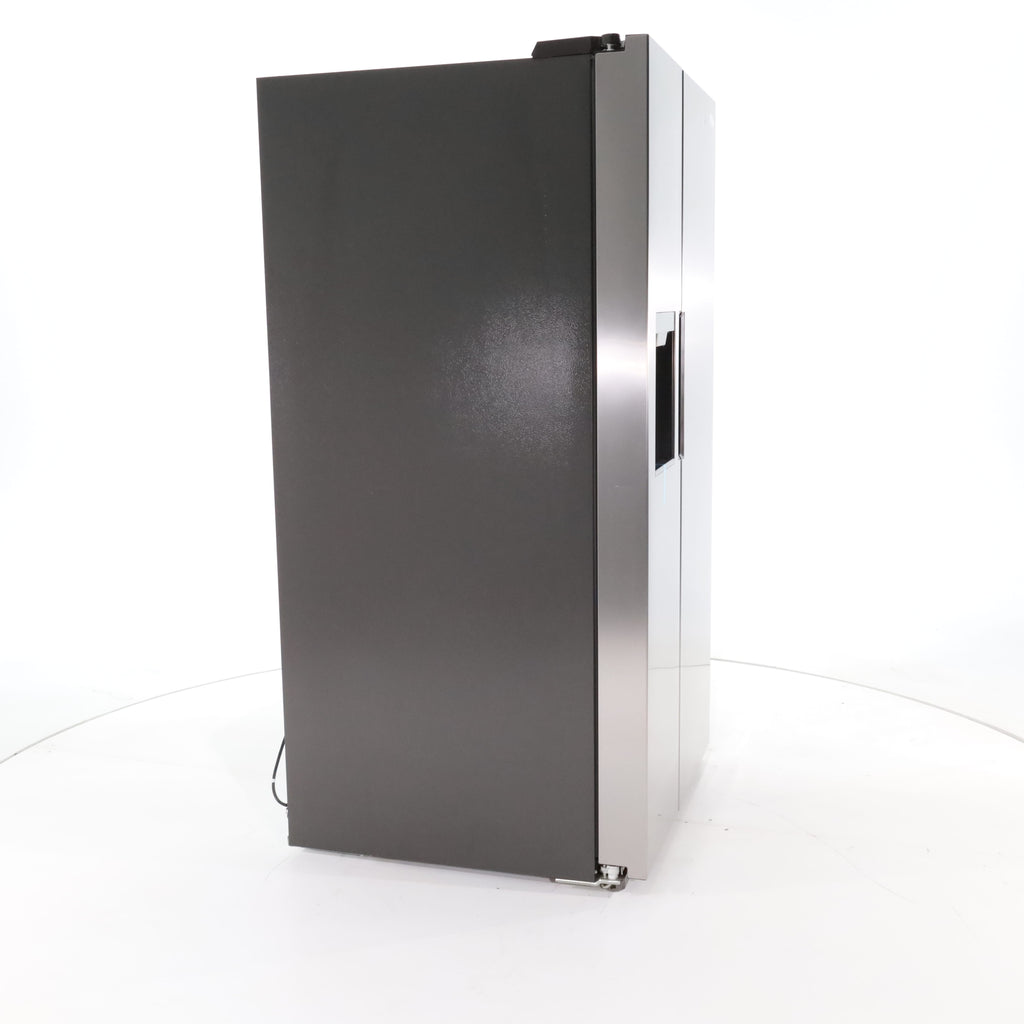 Pictures of Fingerprint Resistant Stainless Steel Midea 26.3 cu. ft. Side by Side Refrigerator with Water and Ice Dispenser - Scratch & Dent - Minor - Neu Appliance Outlet - Discount Appliance Outlet in Austin, Tx