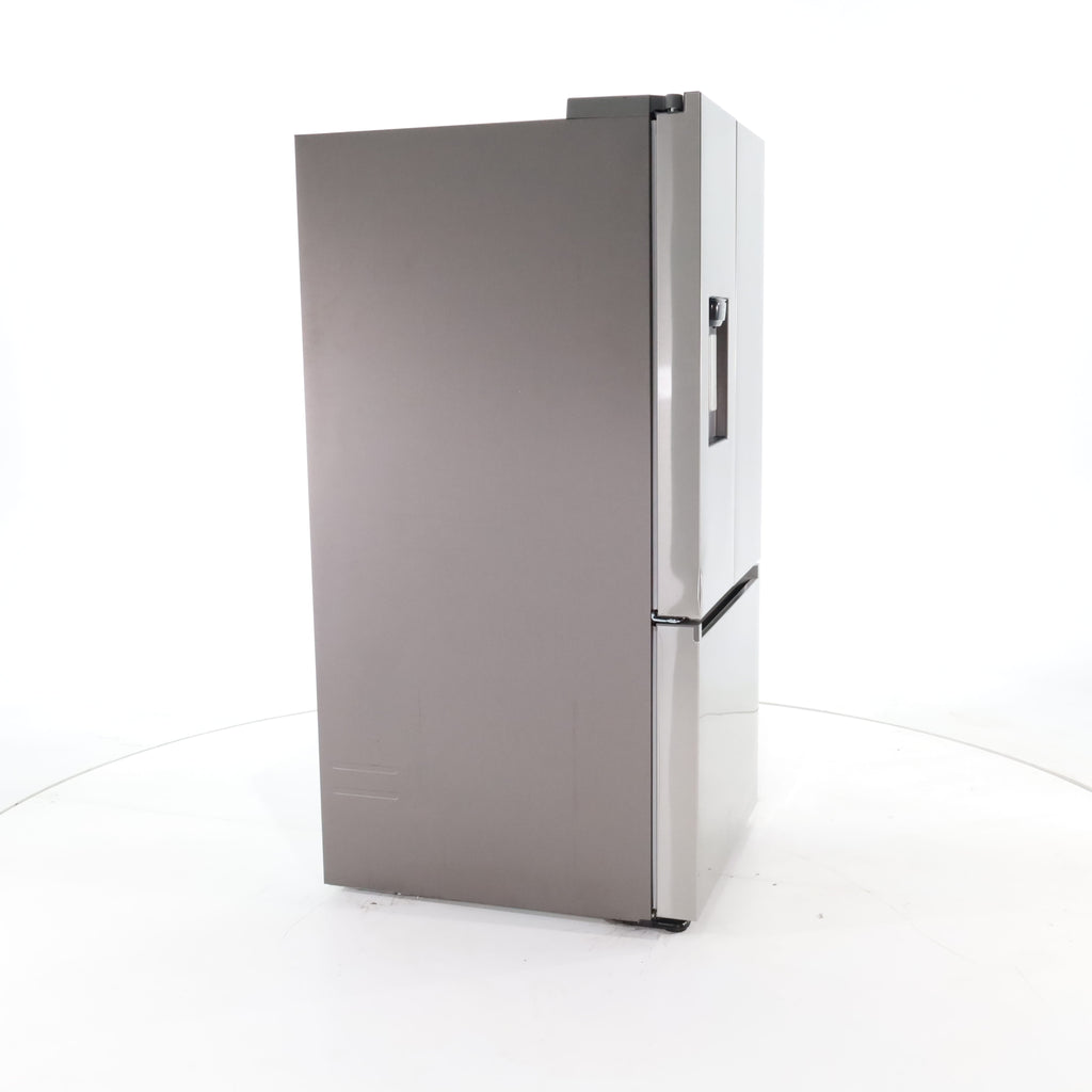 Pictures of 30 in. Fingerprint Resistant Stainless Steel ENERGY STAR Samsung 22 cu. ft. 3 Door French Door Refrigerator with Exterior Water and Ice Dispenser - Scratch & Dent - Minor - Neu Appliance Outlet - Discount Appliance Outlet in Austin, Tx