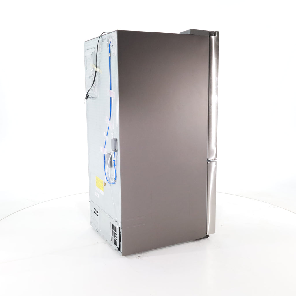 Pictures of 30 in. Fingerprint Resistant Stainless Steel ENERGY STAR Samsung 22 cu. ft. 3 Door French Door Refrigerator with Exterior Water and Ice Dispenser - Scratch & Dent - Minor - Neu Appliance Outlet - Discount Appliance Outlet in Austin, Tx