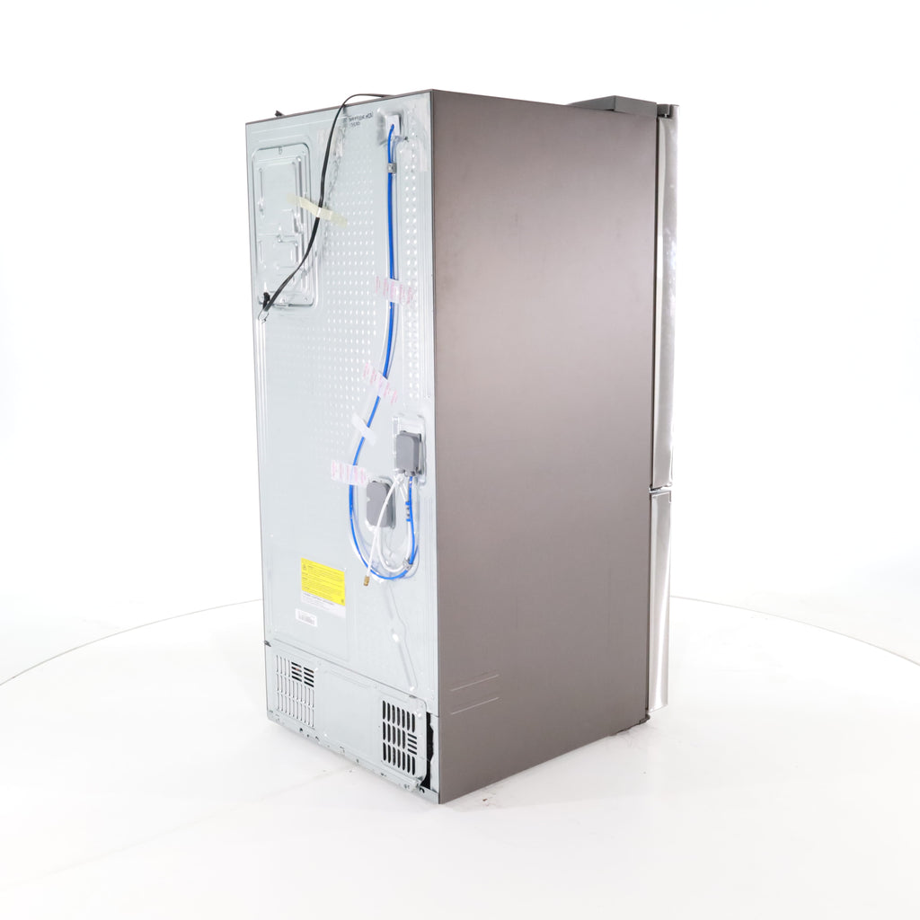 Pictures of 30 in. Fingerprint Resistant Stainless Steel ENERGY STAR Samsung 22 cu. ft. 3 Door French Door Refrigerator with Exterior Water and Ice Dispenser - Scratch & Dent - Minor - Neu Appliance Outlet - Discount Appliance Outlet in Austin, Tx